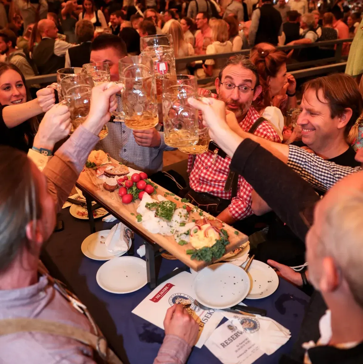 Members at the CTOktoberfest table