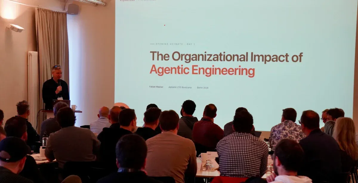 Audience at an alphalist keynote