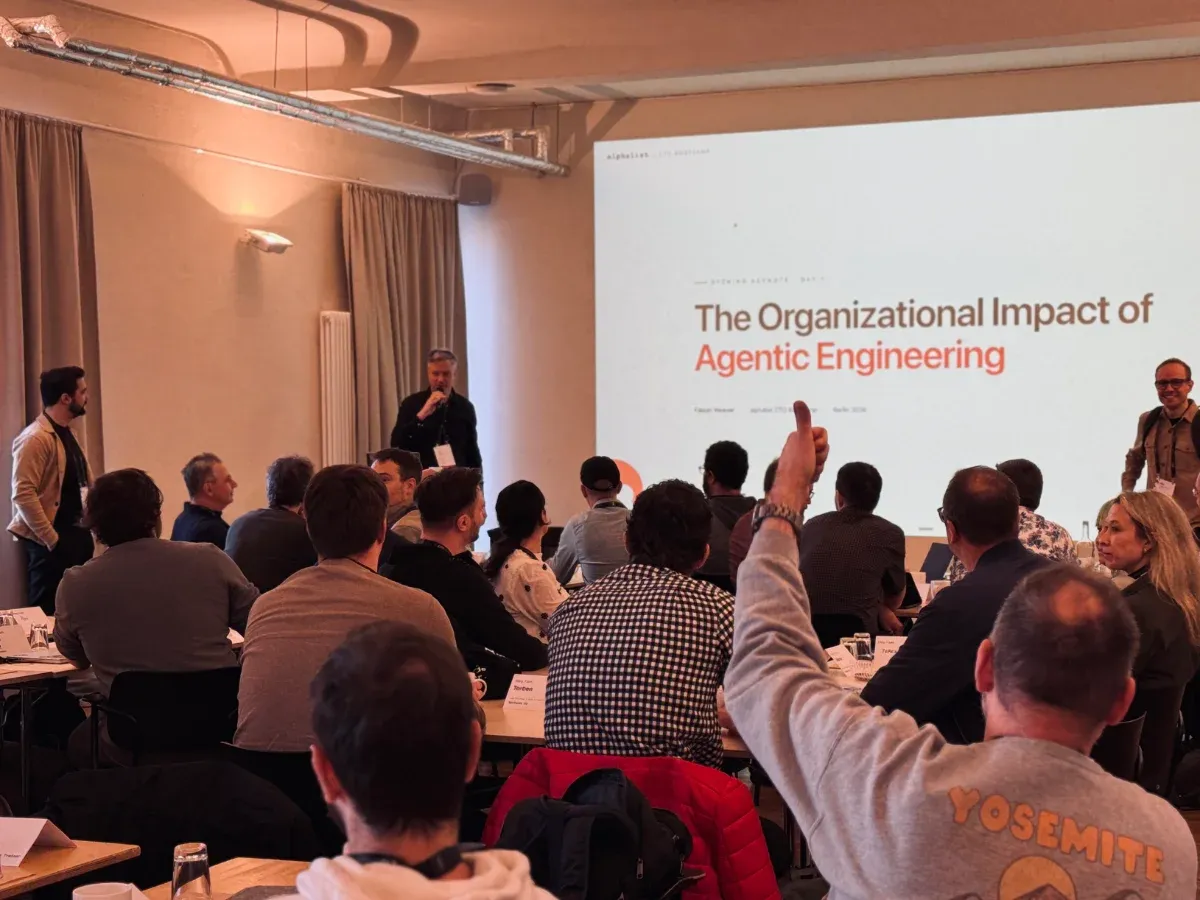 People seated at an alphalist masterclass